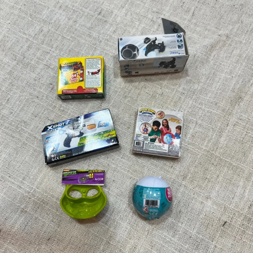 Mini Brands Toys Lot Crayola X-Shot Teenage Mutant Ninja Turtles‎ Migosaur Boom